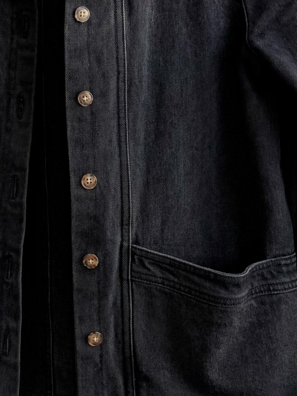 Sezane Will Jacket in Washed Black - Size XS - Picture 3 of 6
